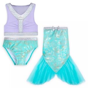 Girls Disney The little Mermaid Ariel 3pc swim set Small